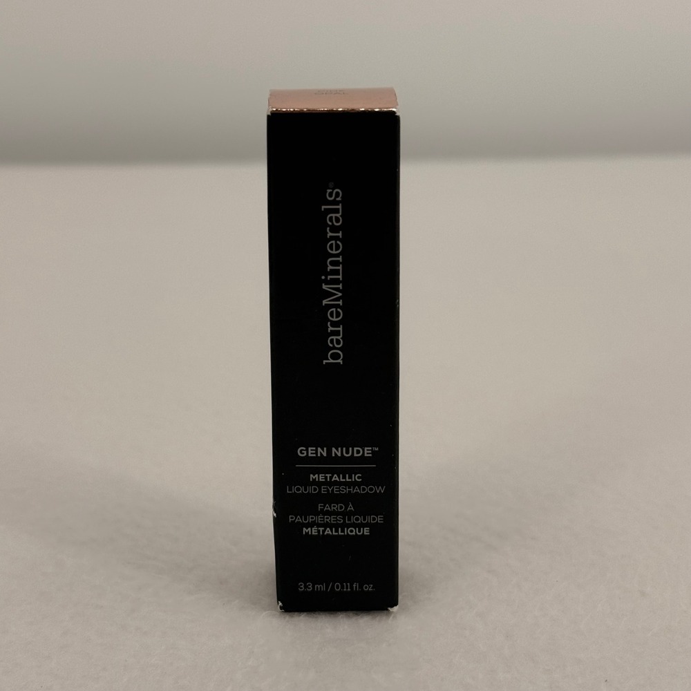 BareMinerals Gen Nude Metallic Liquid Eyeshadow Pink Opal 3.3ml 0.11oz NIB